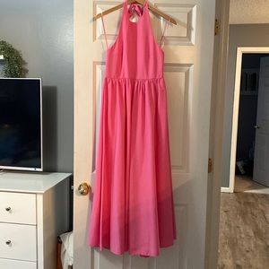 Zara Pink halter dress size small - NWT